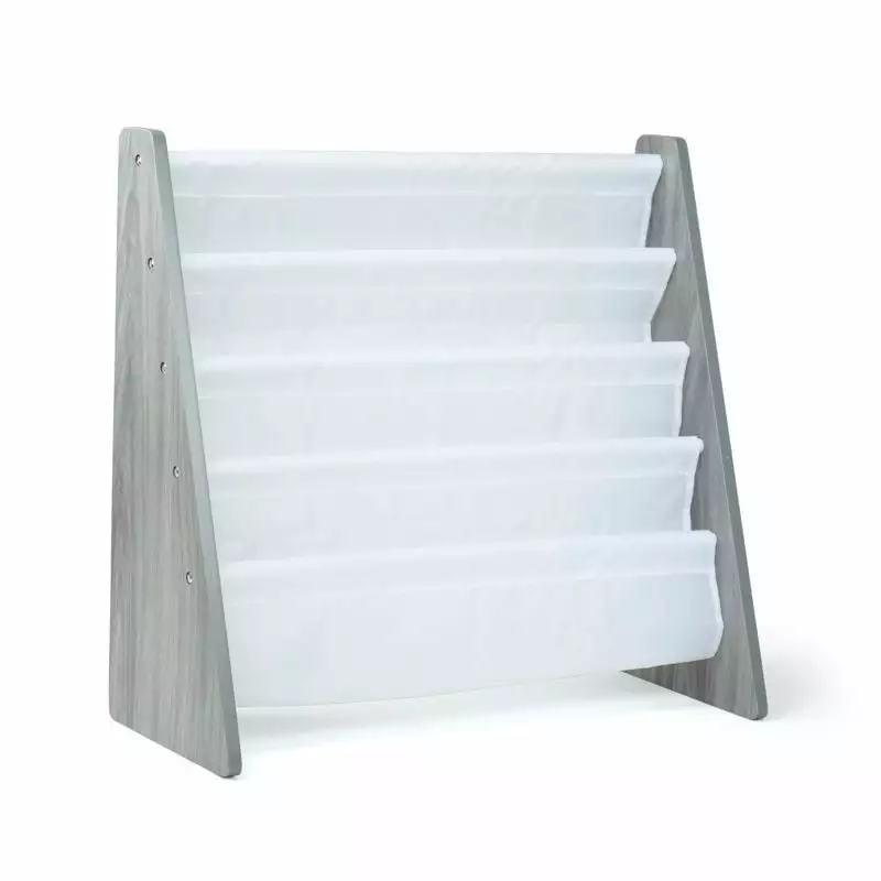 JAL Children's Bookcase 4 Tier Book Organizer Gray