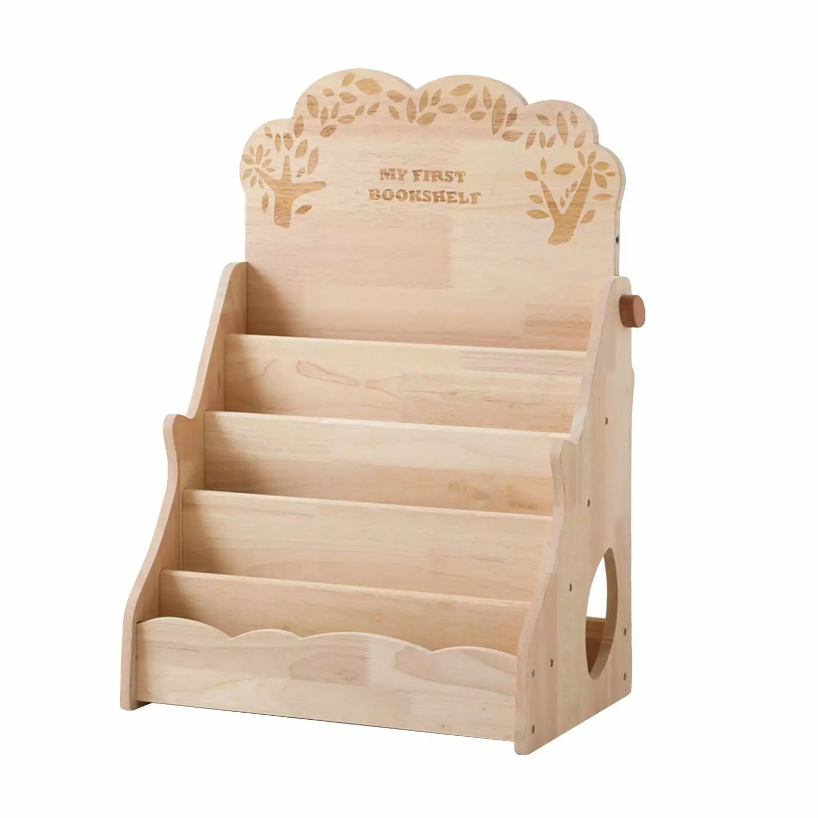 kowaku Kids Bookshelf Children Book Rack Storage Multi Layer Wooden Bookcase Display Stand Study Room