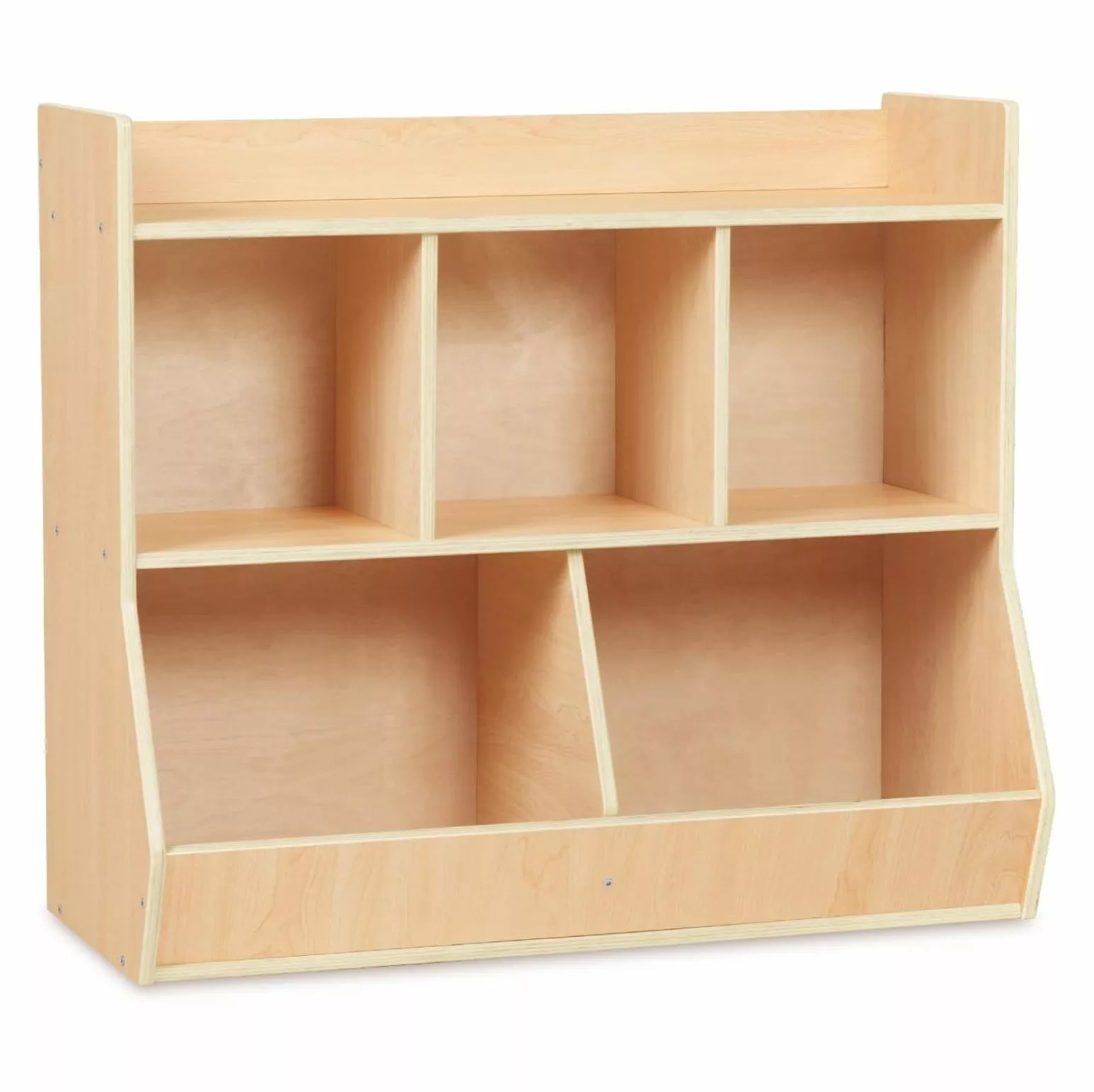 Kids Bookshelf and Toy Storage 3-Tier Montessori Book Shelf Large Storage Capacity MAQING