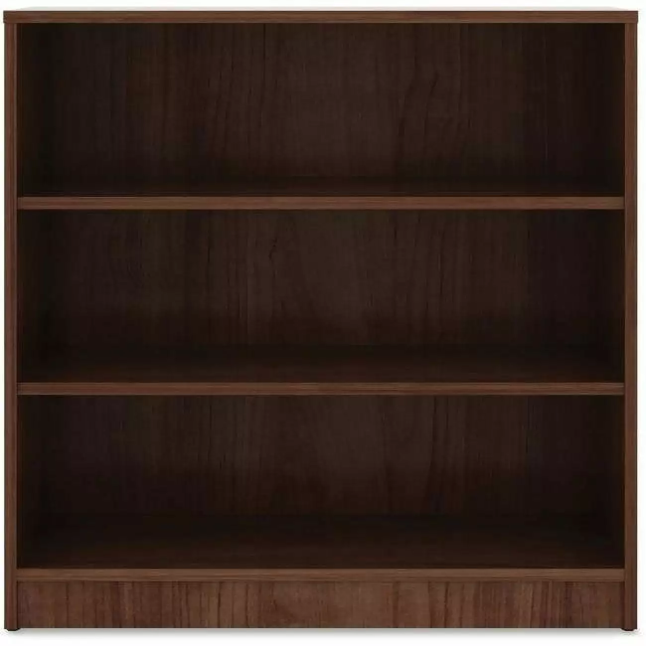 3 Shelf Walnut Bookcase Modern Wooden Bookshelf Newestedition
