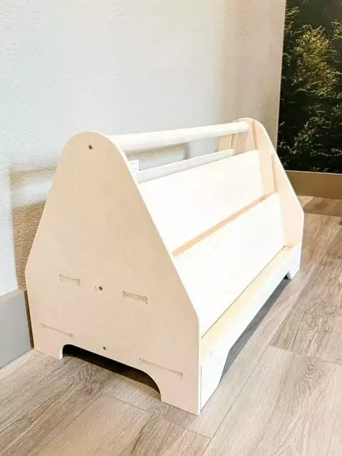 Miguel Double Sided Portable Bookshelf - Montessori Wooden Furniture Kids Books Nursery Gift NingXianFeng