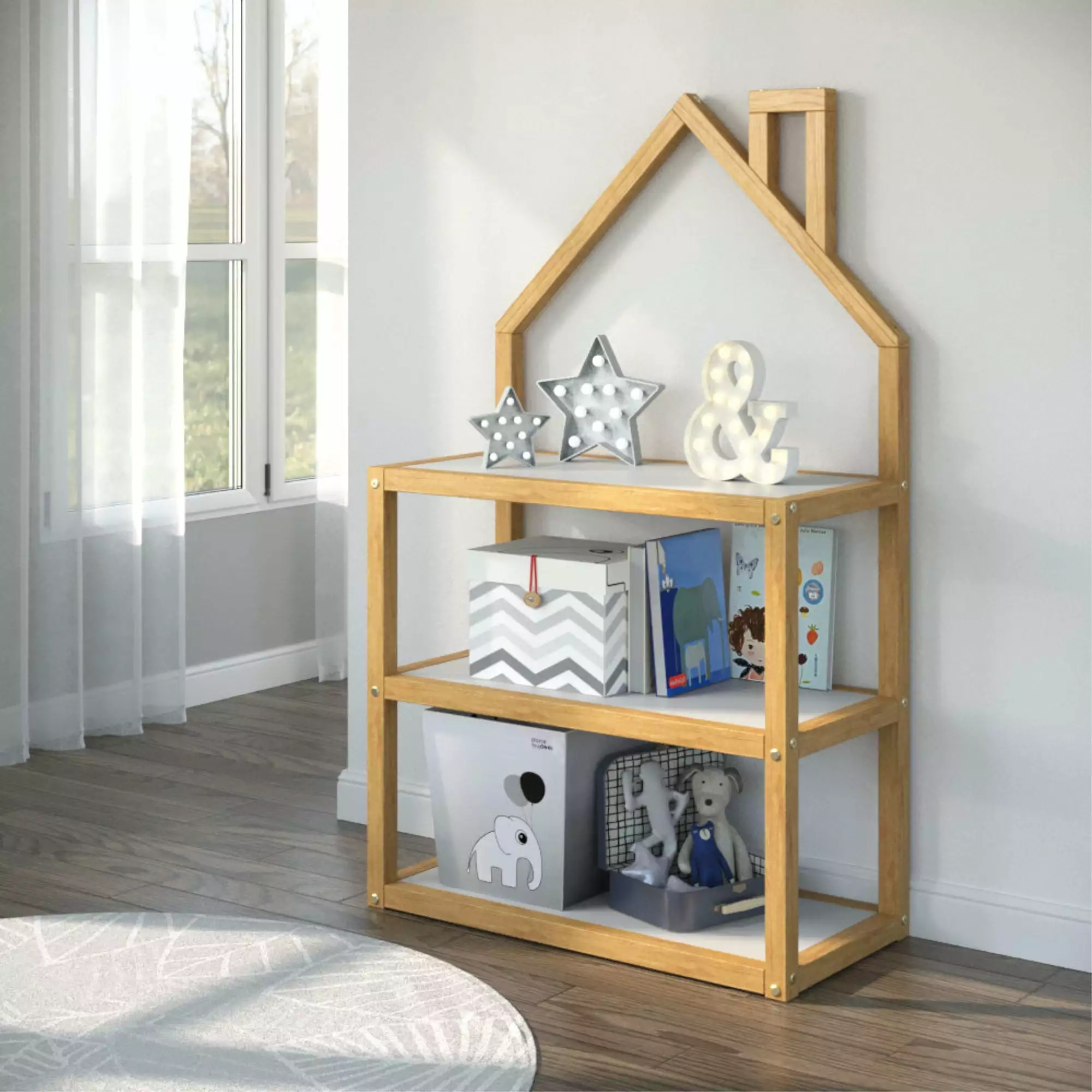 P'kolino Kids Casita Bookshelf Bedroom and Playroom
