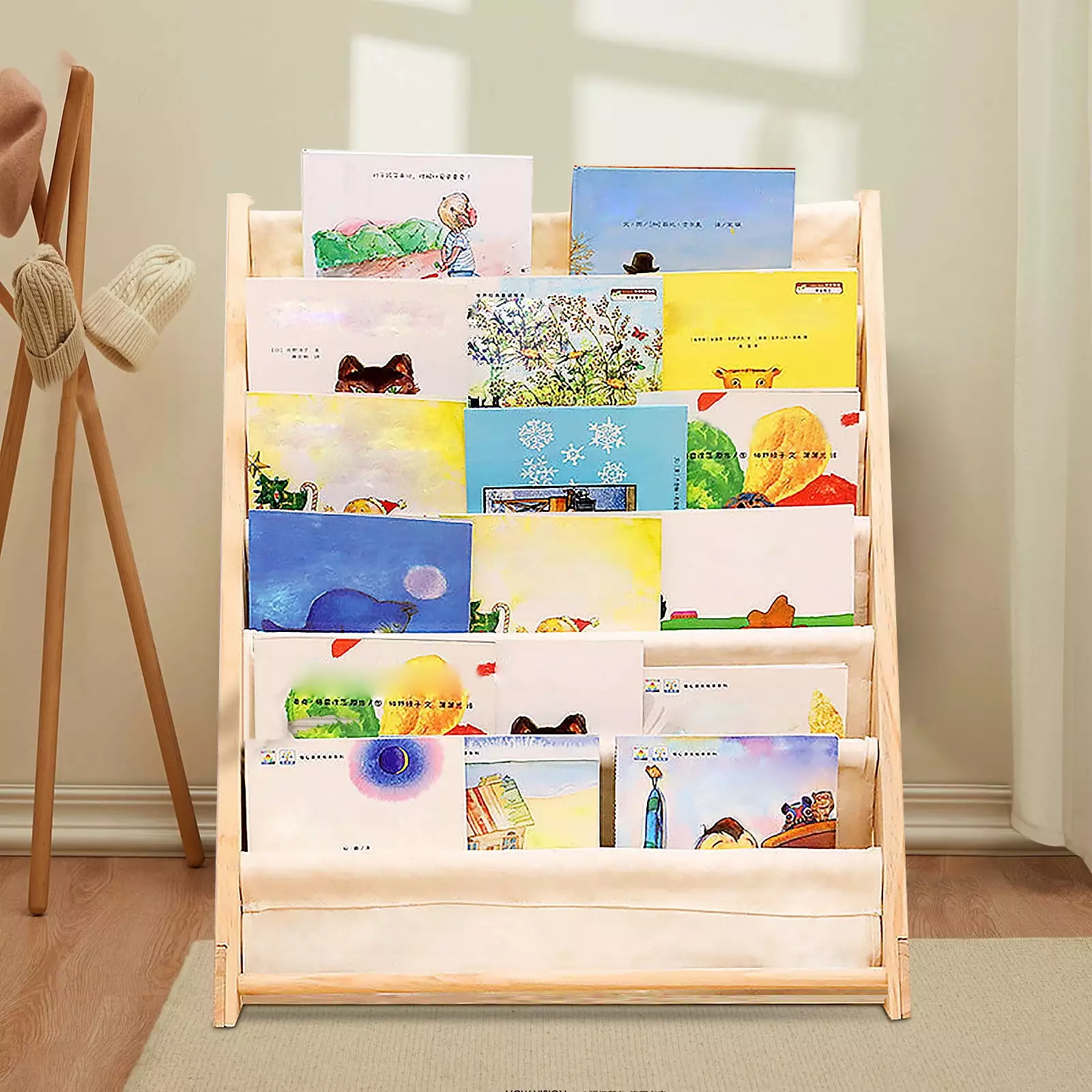 6-Layer Kids Bookshelf Book Display Shelf Bookcase Organizer Toddlers Children Shzicmy