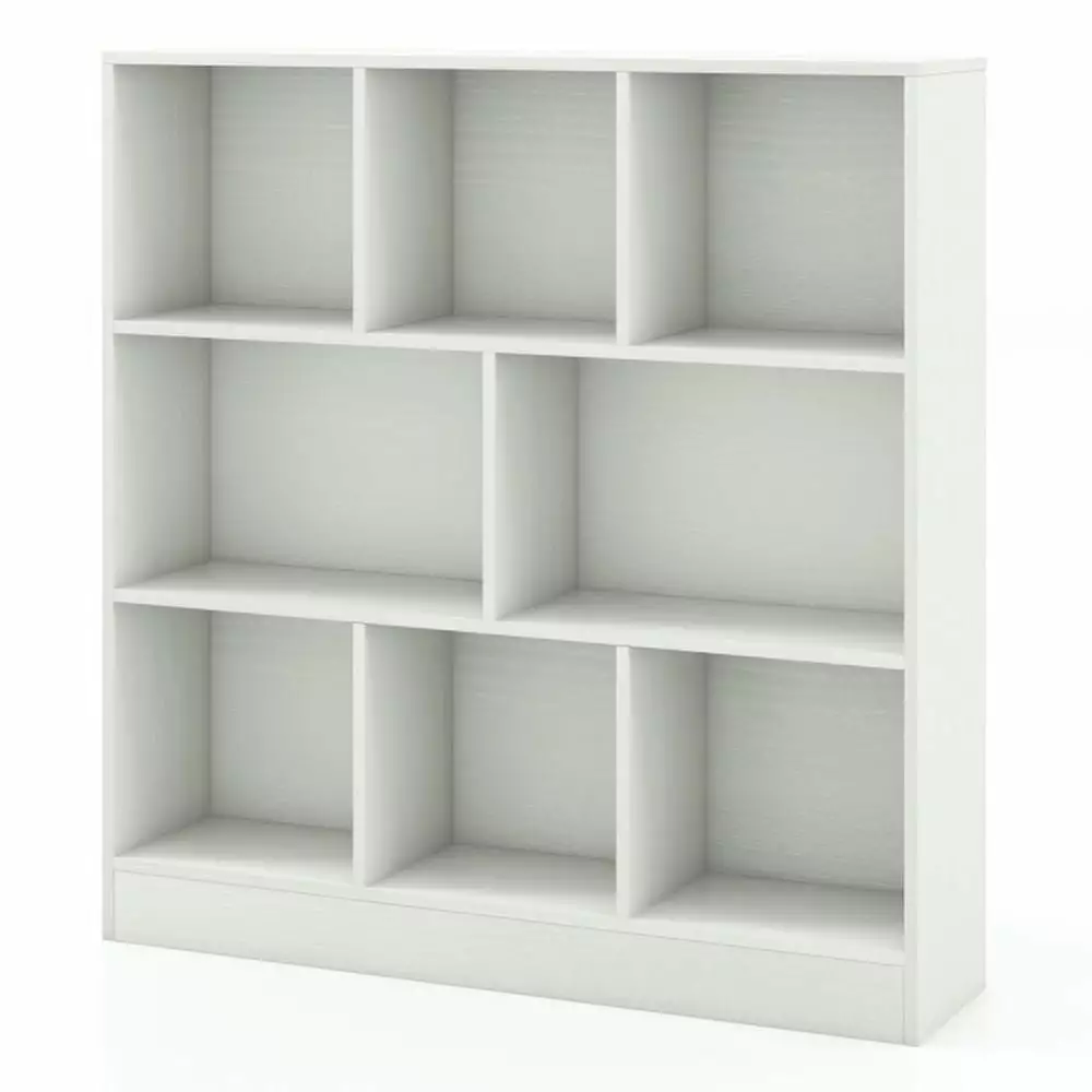 Spaco 41 Inches 8-Cube Freestanding Bookcase Kids Toy Organizer Boys Girls Nursery White