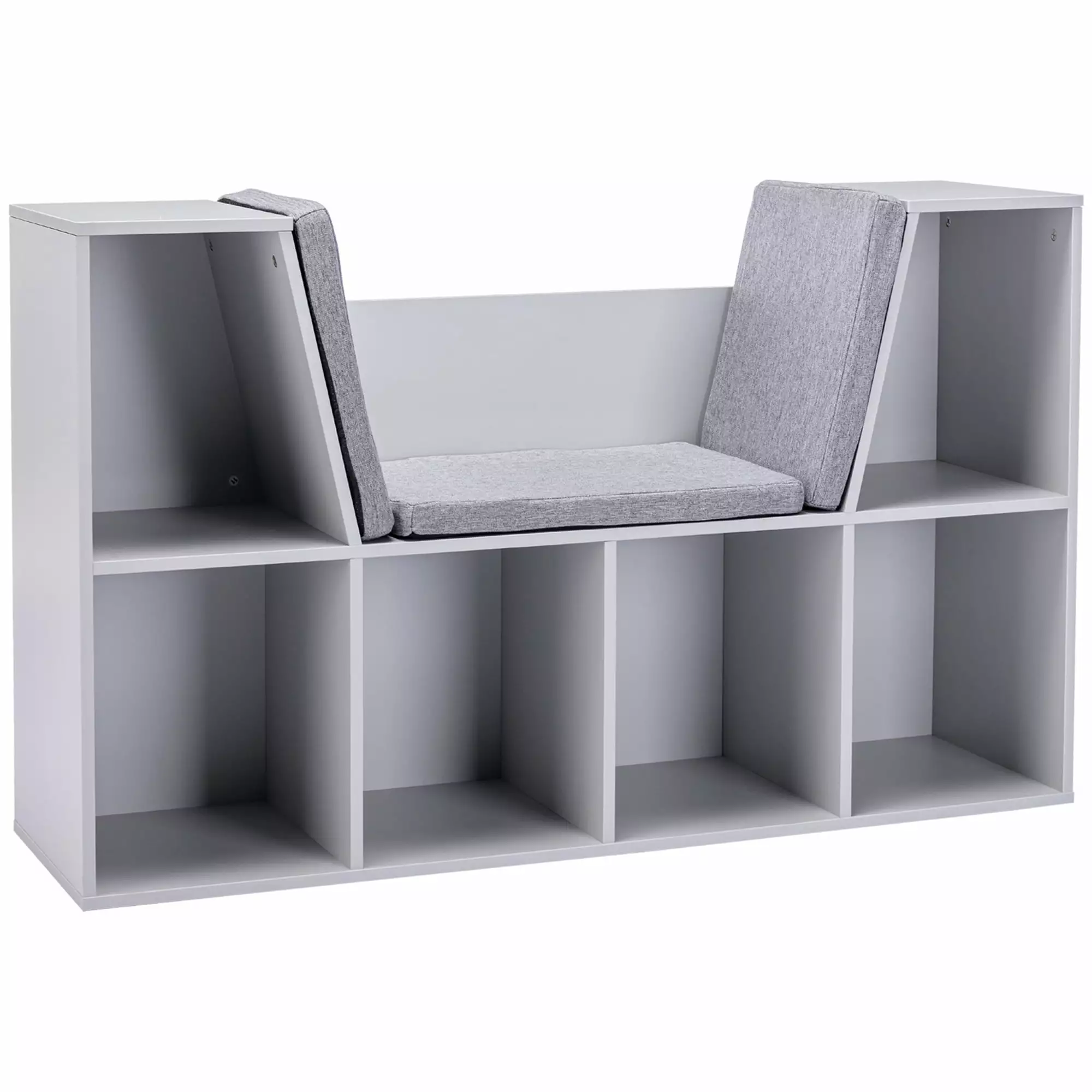 Kids Bookcase Reading Nook and Cushion 35.2 Cozy Reading Nook Little Ones Yeah Depot