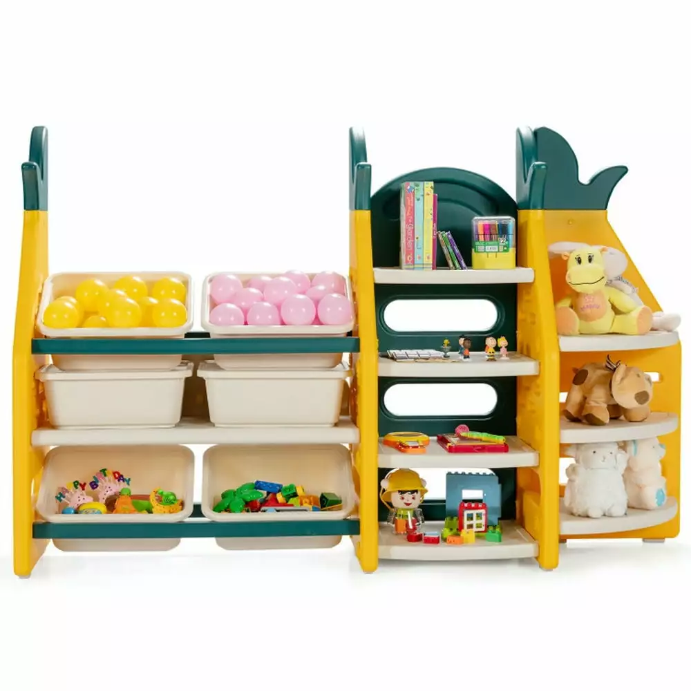 YYAo Kids Book Rack Storage Bookshelf Toy Storage Organizer 3--1 Kids Toy Storage Organizer Bookshelf Corner Rack