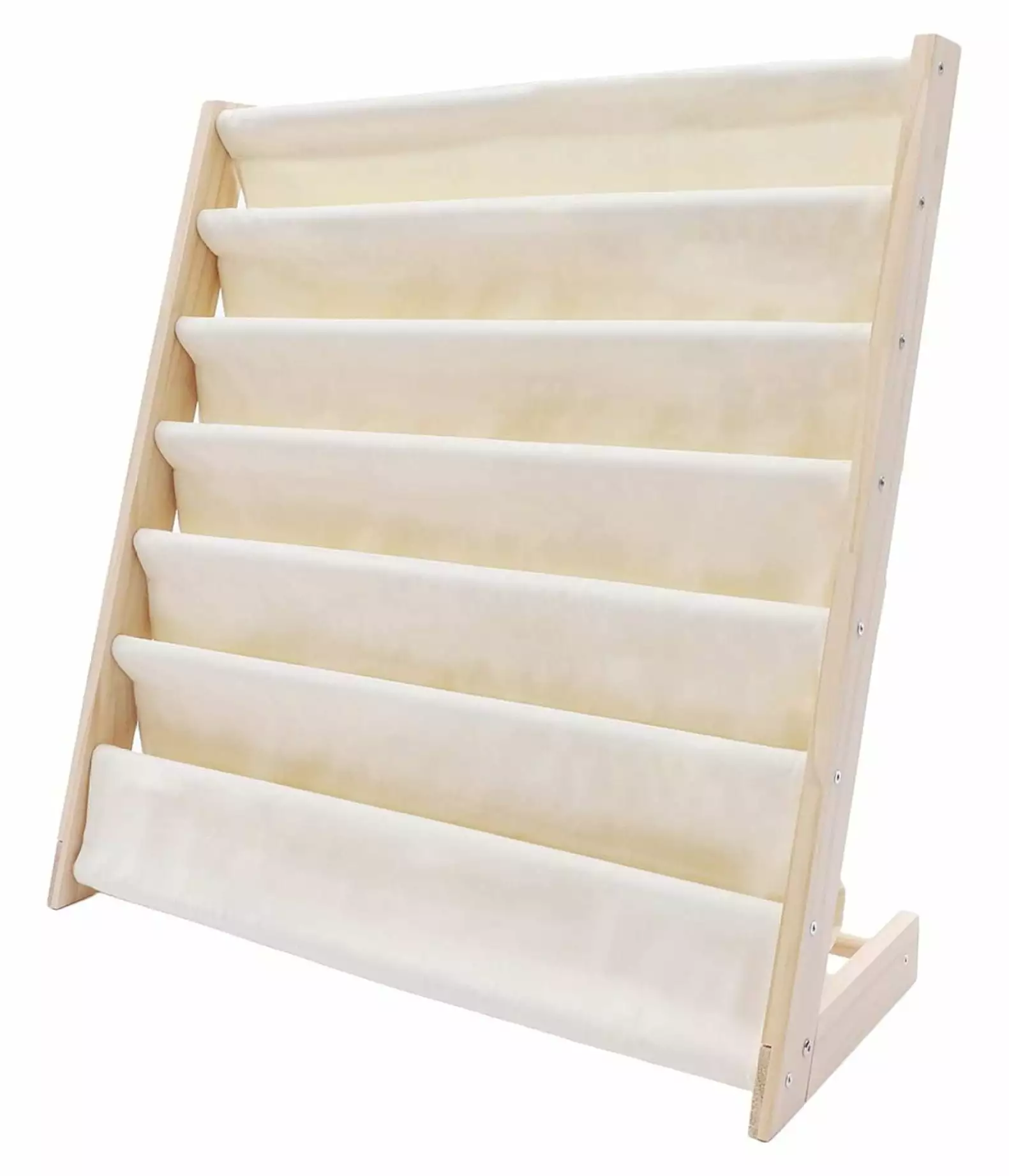 Kids Bookshelf Organizer - 6 Sling Book Shelf Kids Bedroom Playroom Toy Storage 29.5 x 11.8 x 31.1 Inches ZHOUJIA