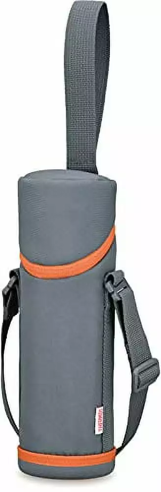 Thermos My Bottle Pouch Strap Gray Orange 450-600ml Insulated Bottles