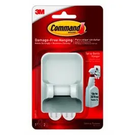 White Spray Bottle Hanger Organizing Cleaning Supplies Command