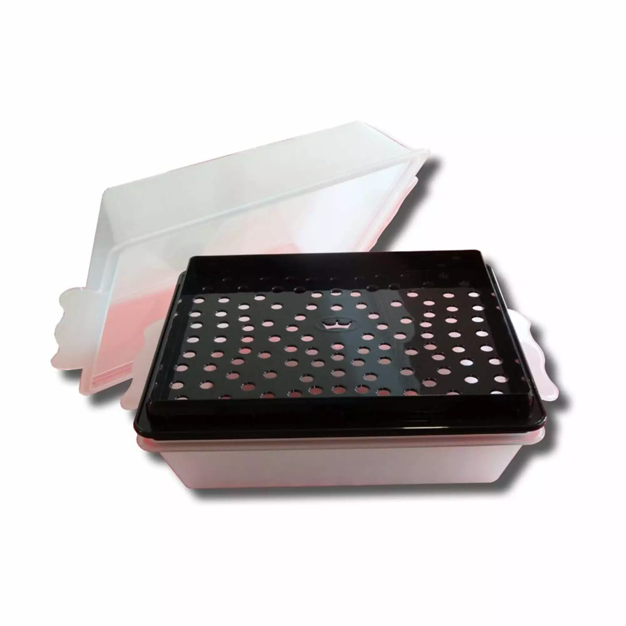 King Kooker MF-1113BK 11 x 13 Inch Plastic Battering Breader Box Sifter