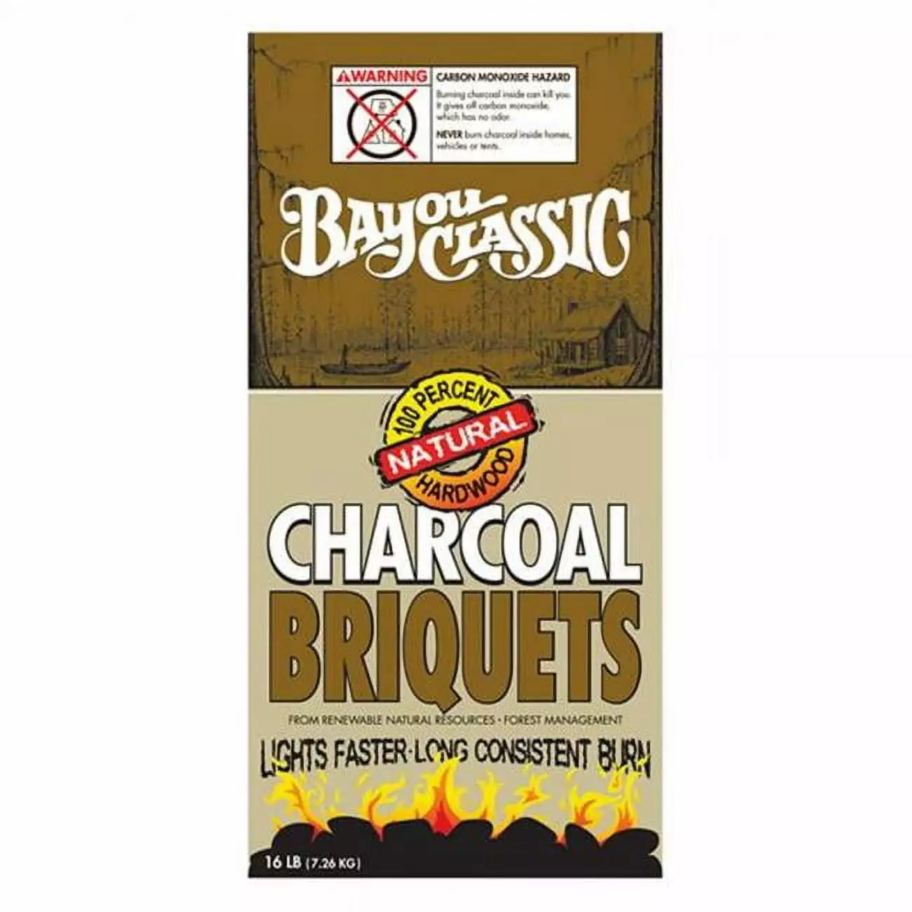 Barbour Bayou Timeless 500-416 Charcoal Briquette 16 lb Bag