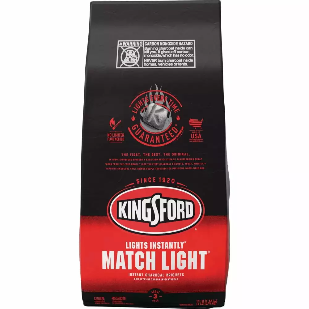 Kingsford Match Light 12 Lb Briquets Charcoal Easy Lighting