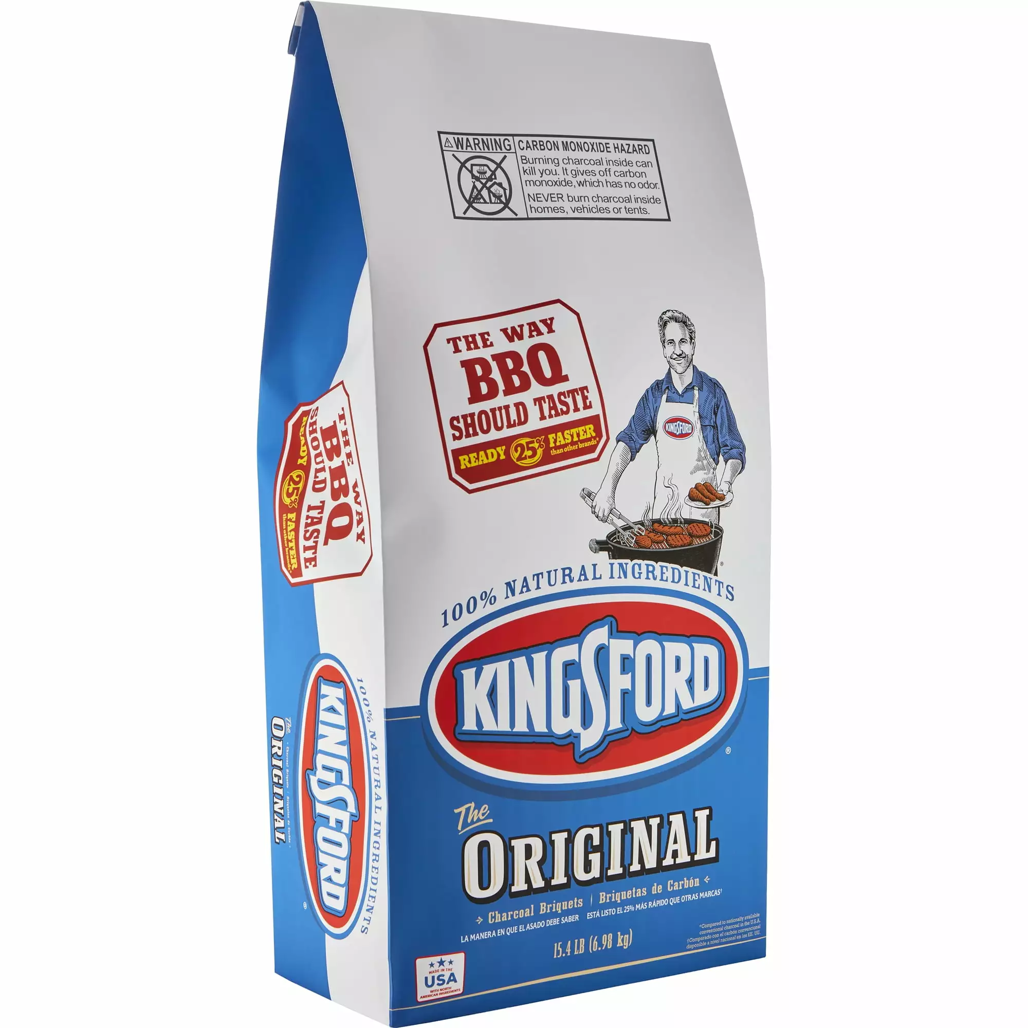 Kingsford Original Charcoal Briquettes 15.4 lb Bag BBQ Grilling