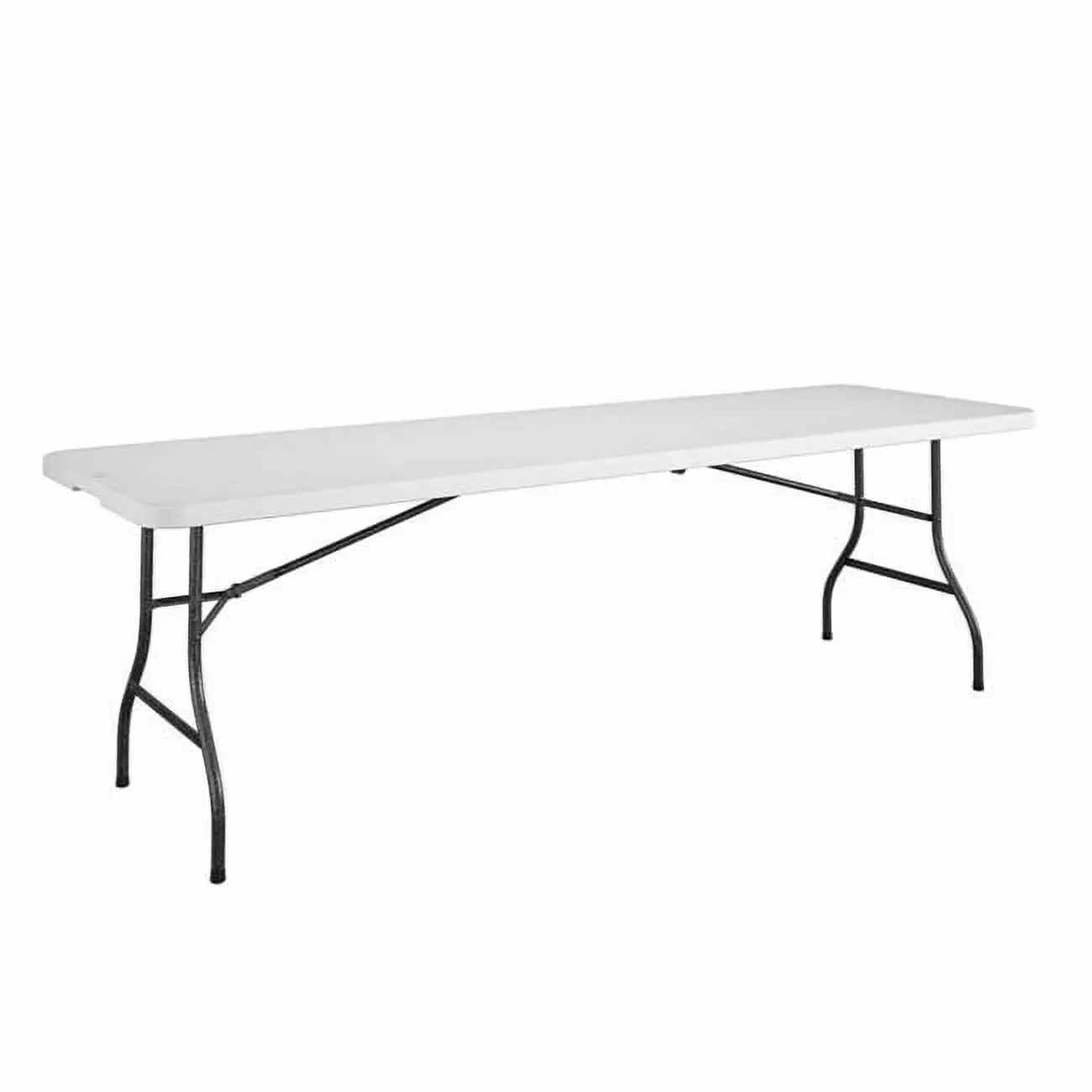 Cosco 30 x 96 Casual Rectangular Folding Buffet Table White Portable Serving Table