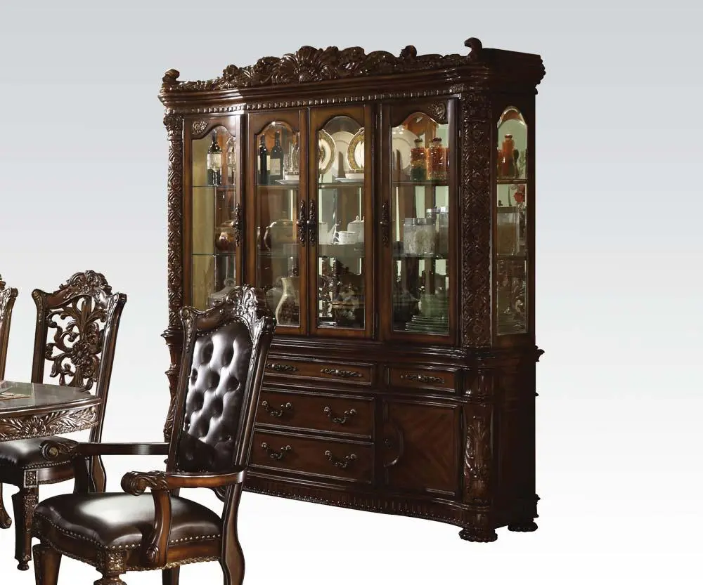 Acme Vendome Cherry Finish Buffet and Hutch 60006 - Stylish Dining Room Storage