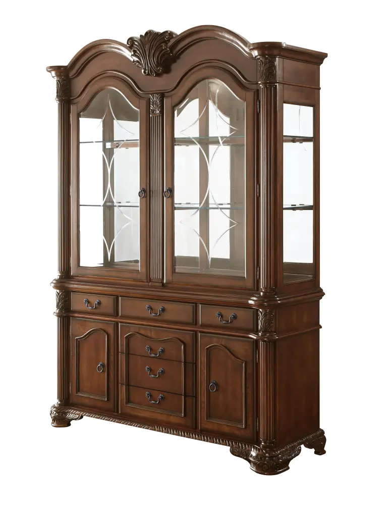 Chateau De Ville Cherry Hutch & Buffet - Traditional Storage Cabinet Dining Room