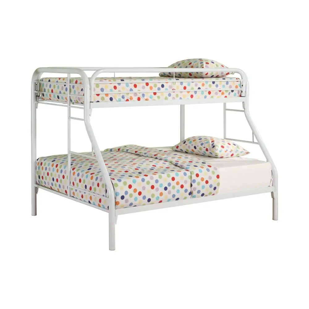 Morgan Twin Over Full Bunk Bed White Wooden Bunk Bed Frame
