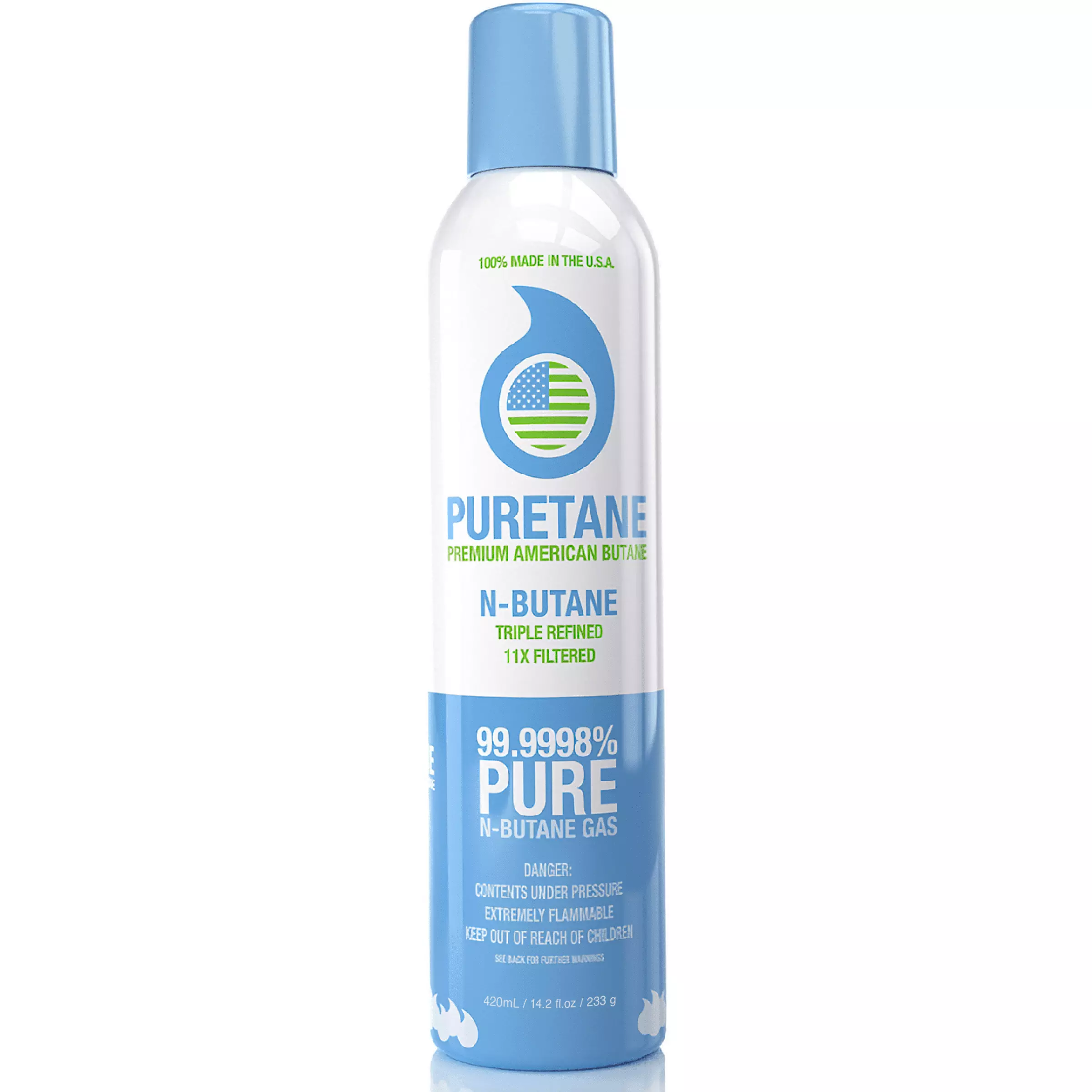 Puretane Butane 420mL Hyper Clean High Yield N-Butane Lighters and Torches