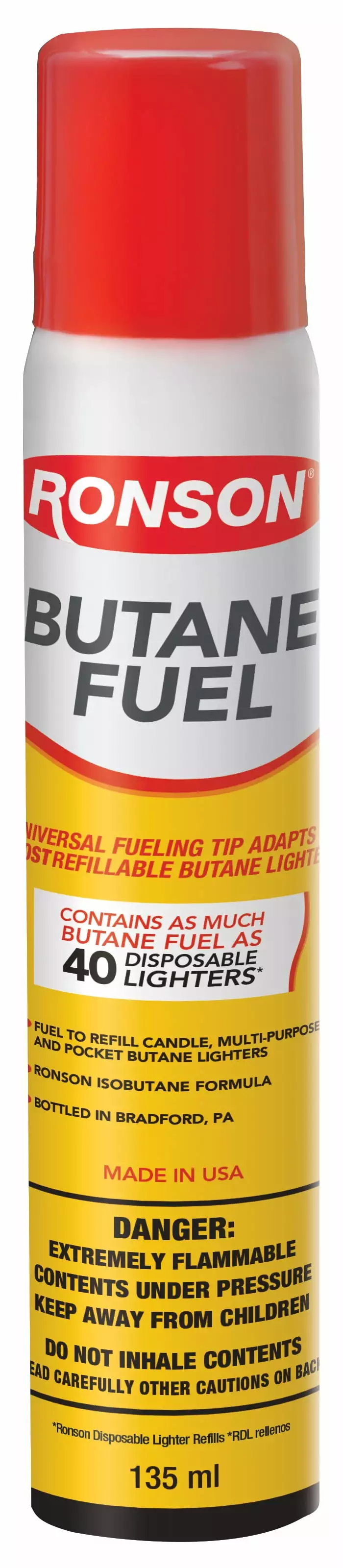 Ronson 78 gram Butane Fuel Lighters and Camping Stoves