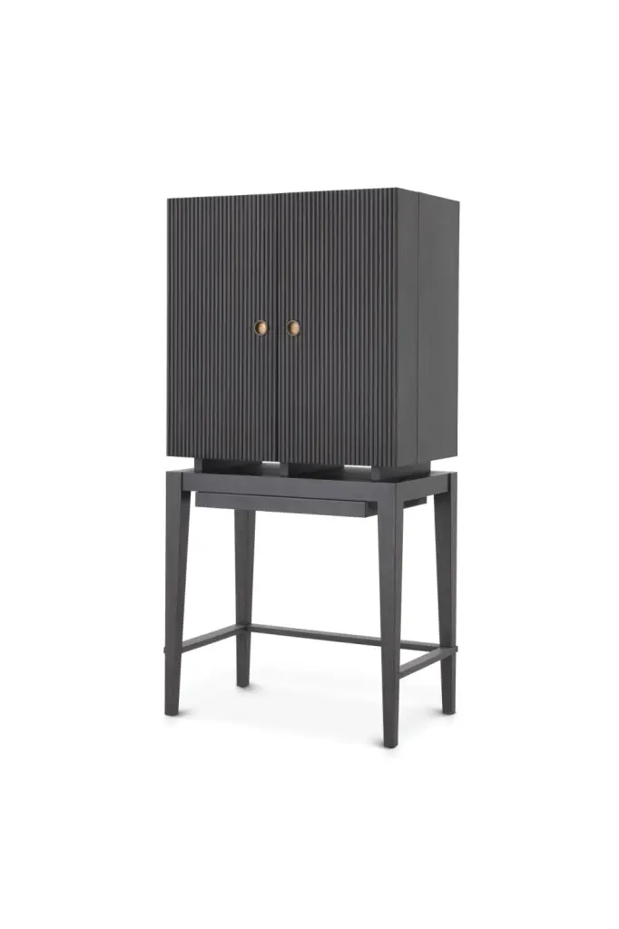 Charcoal Oak Storage Cabinet Eichholtz Dimitros Functional Furniture