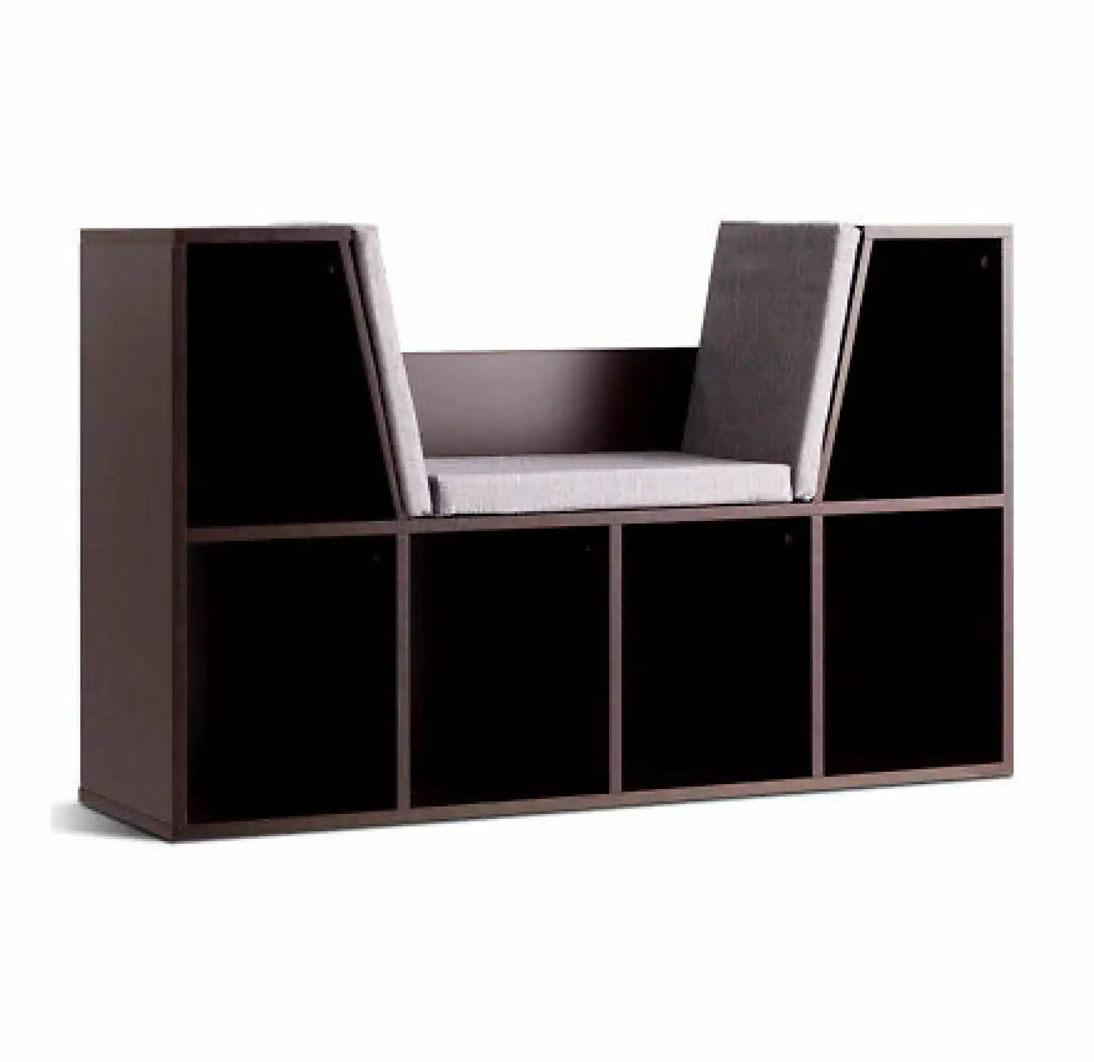 Depot Esh Storage Cabinet Kids Bookcase Multi-Functional Display Shelf 6 Cubby Brown