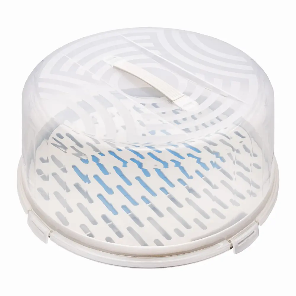 BranQ 1681 Round Cake Transporter Chilling Cartridge Cooler Thermobox Cake Container Handle Lid 33.4cm Sturdy BPA-Free