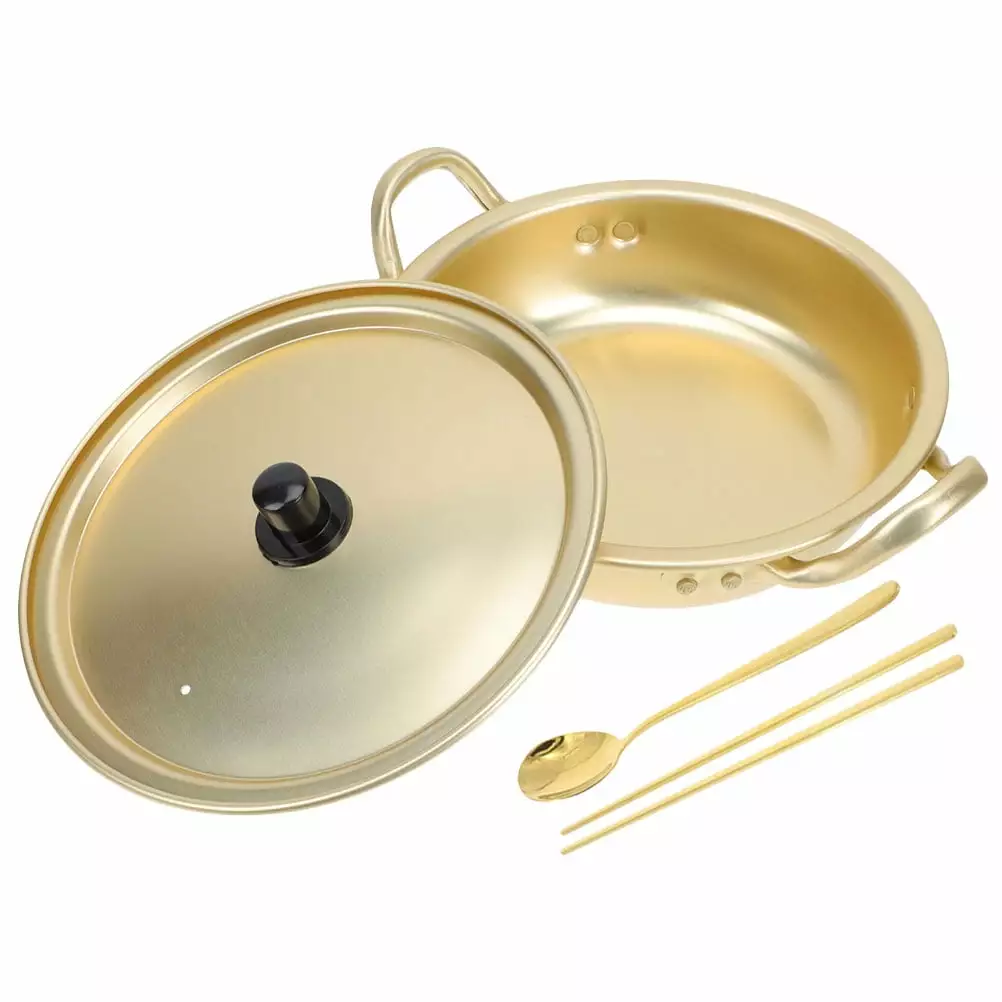 Ramen Pot Seafood Instant Noodle Camping Cookware Non Stick Cooking Utensils Korean