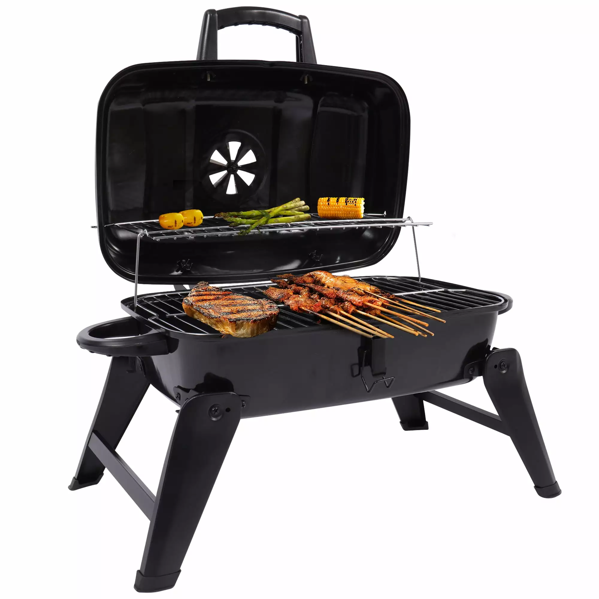Multi-functional Metal Small BBQ Smoker Outdoor Hiking Picnic Aligoa
