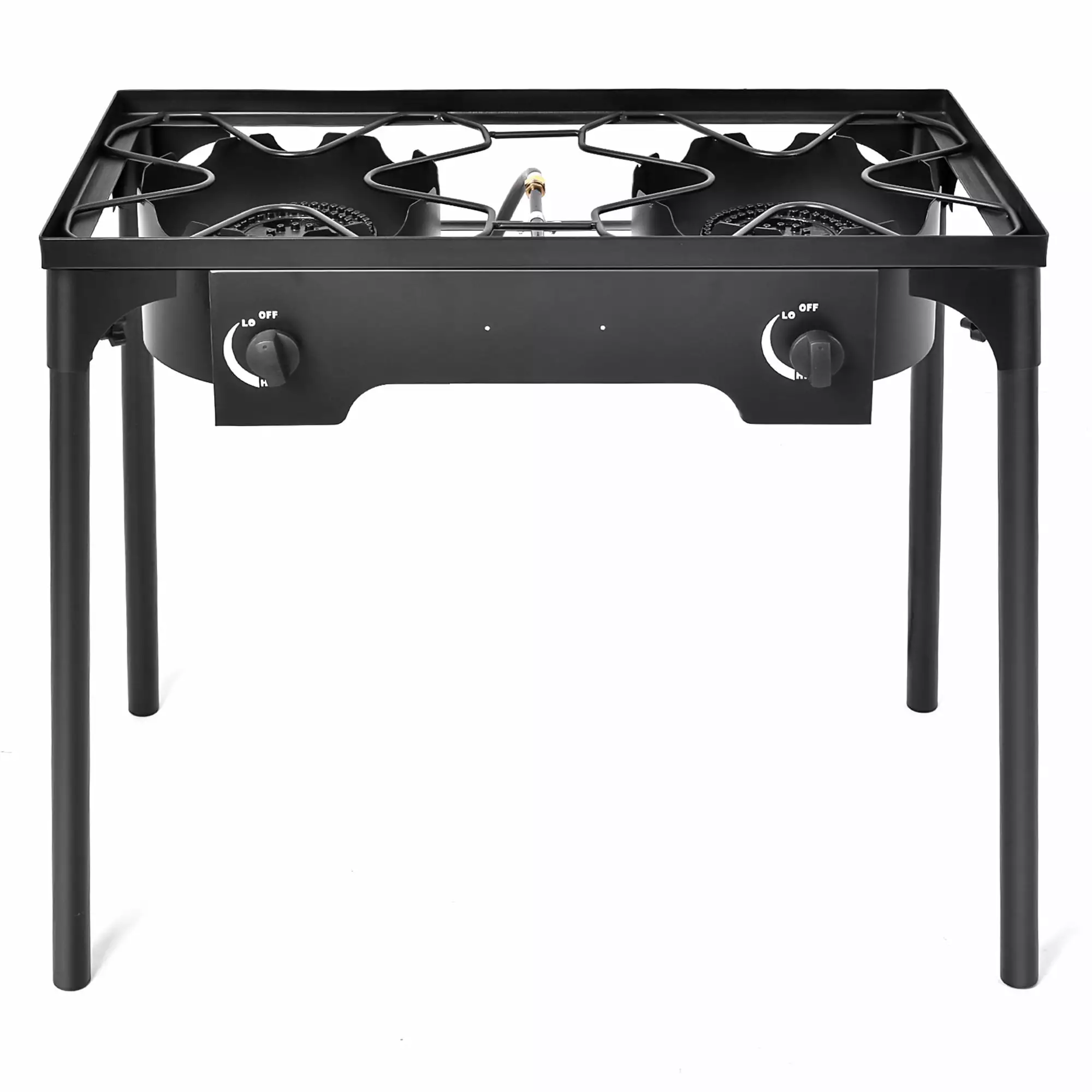 Gymax Outdoor 2-Burner Stove High Pressure Propane Gas Camp Stove 150000 BTU