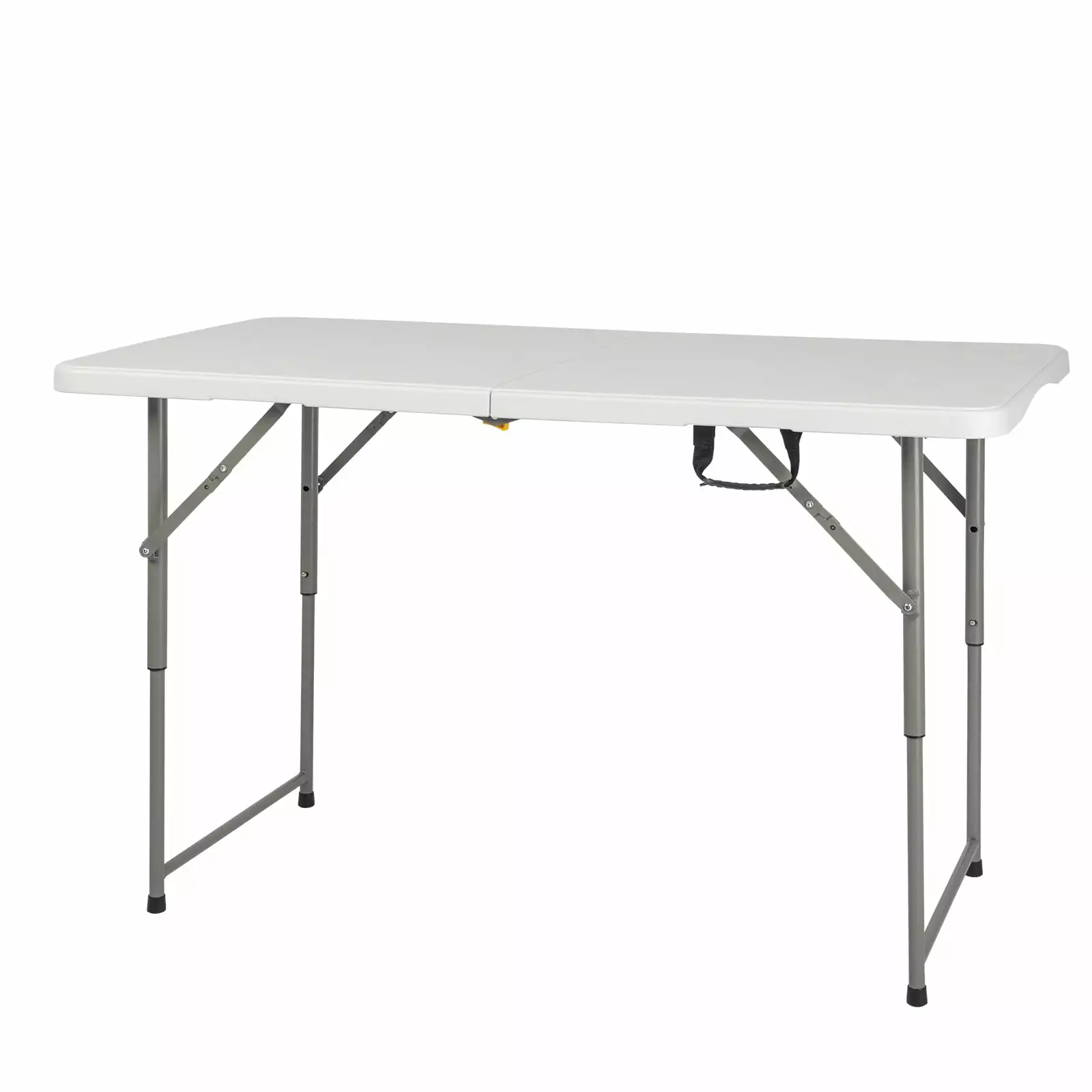 iTopRoad 4 Ft Heavy Duty Fold Up Camping Table Lock Function Easy to Assemble White