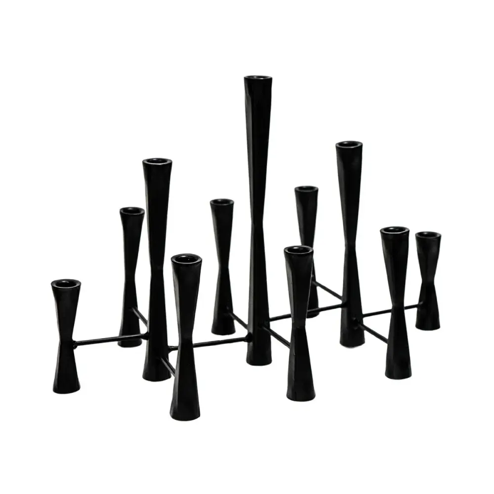 Parker 11 Candle Centerpiece - Ebony