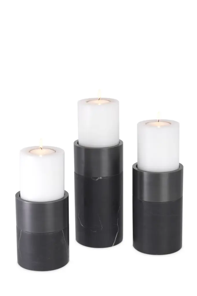 Eichholtz Sierra Bronze Candle Holder Set 3 Decorative Home Decor