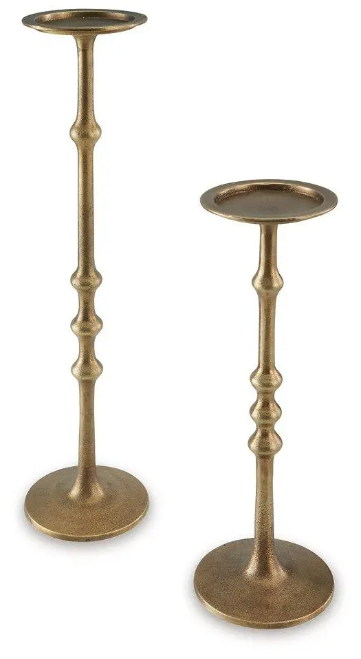 Larwick Candle Holder Set 2 Elegant Modern Home Decor