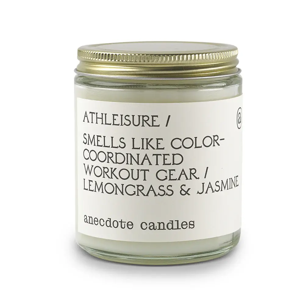 Athleisure (Lemongrass & Jasmine) Glass Jar Candle