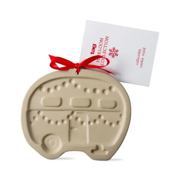 Whimsy Holiday Camper Heirloom Collection Cookie Mold - unadulterated