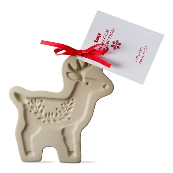 Whimsy Holiday Reindeer Heirloom Collection Cookie Mold - real