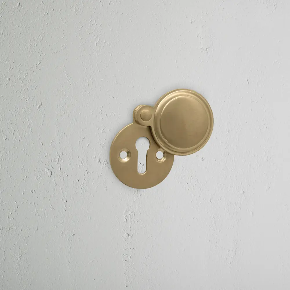 Canning Covered Core Escutcheon - Antique Brass