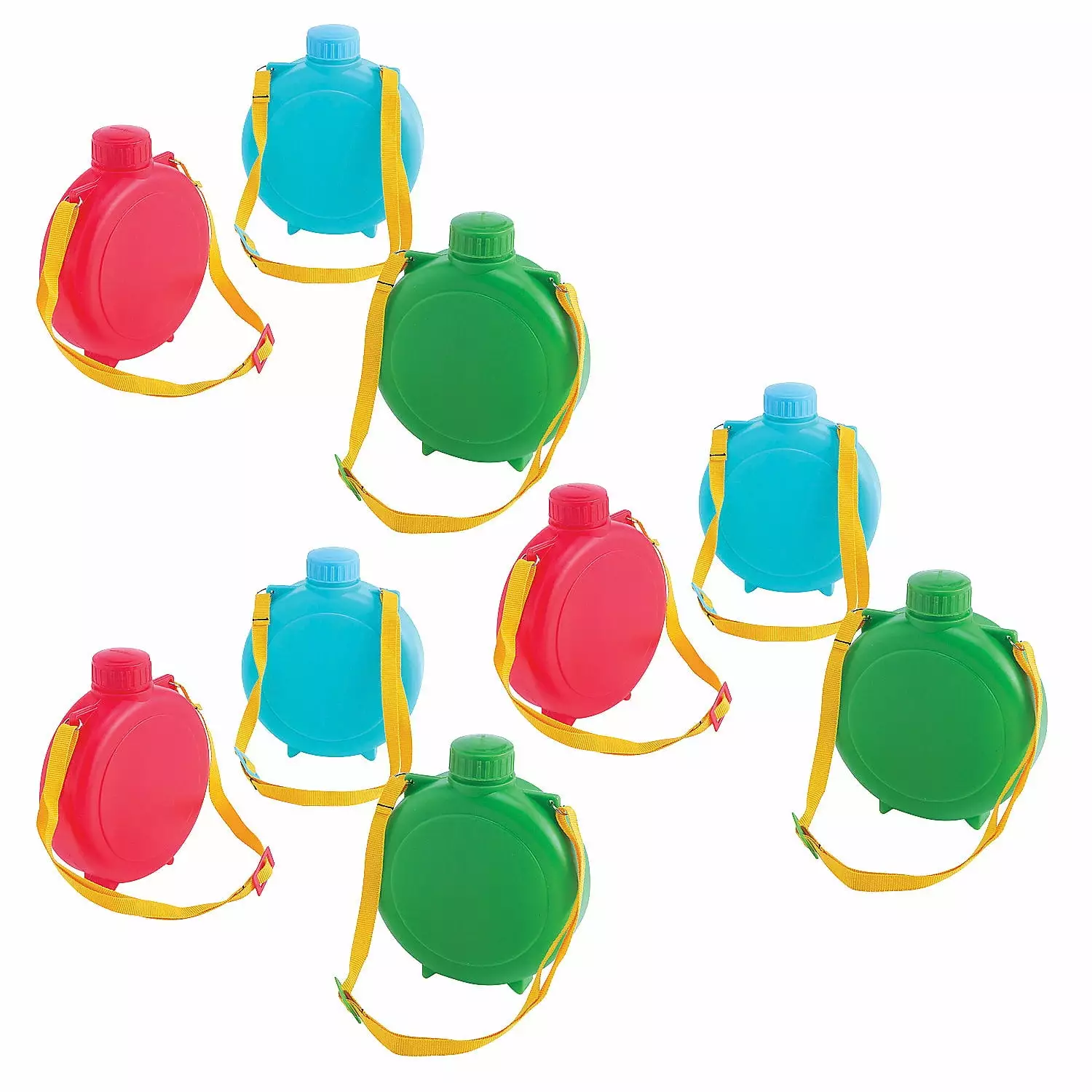 Fun Express 60-Pack BPA-Free Plastic Canteens Bulk Reusable