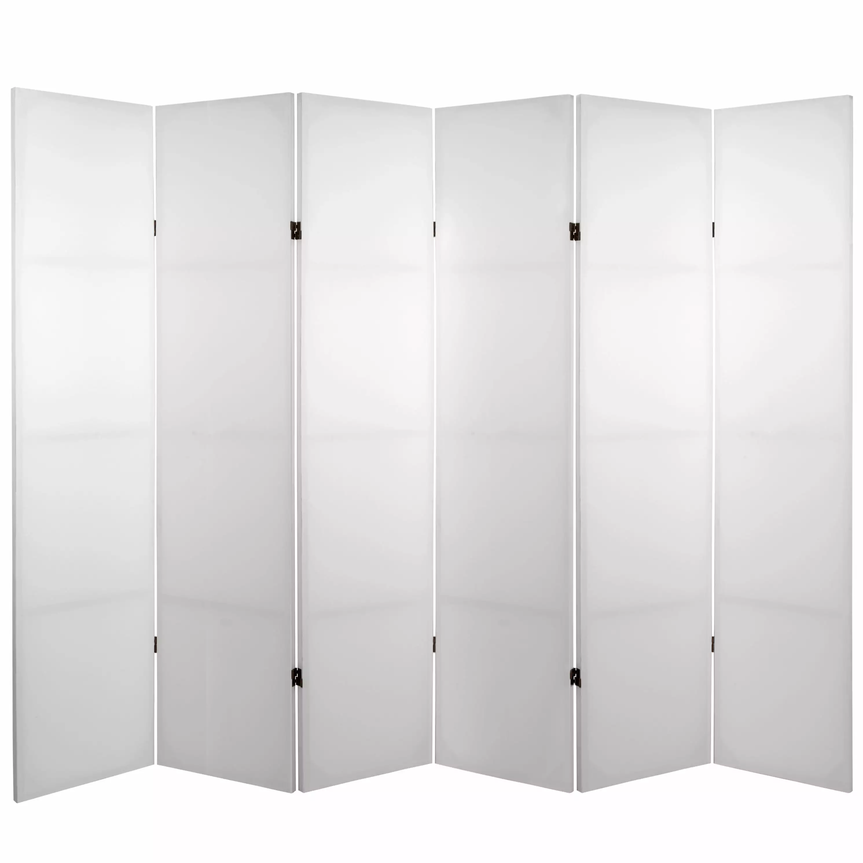6 ft Tall DIY Painter's Canvas Screen Room Divider 6 Panel Adjustable Privacy Screen Oriental Furniture