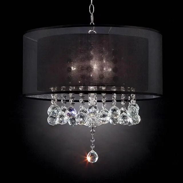 Ivy Chrome Ceiling Lamp Contemporary Dining Room Lighting Fixture