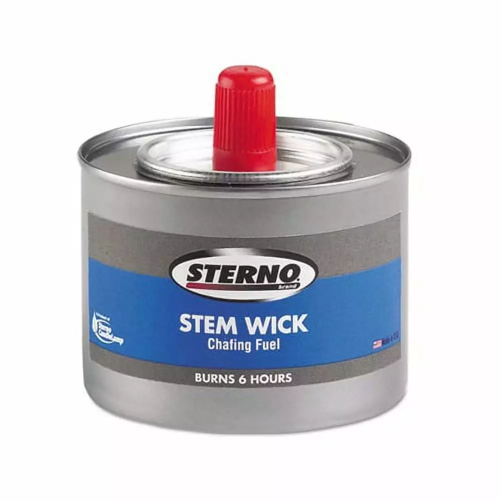Chafing Fuel Can Stem Wick Methanol 1.89g Six-Hour Burn 24/Carton