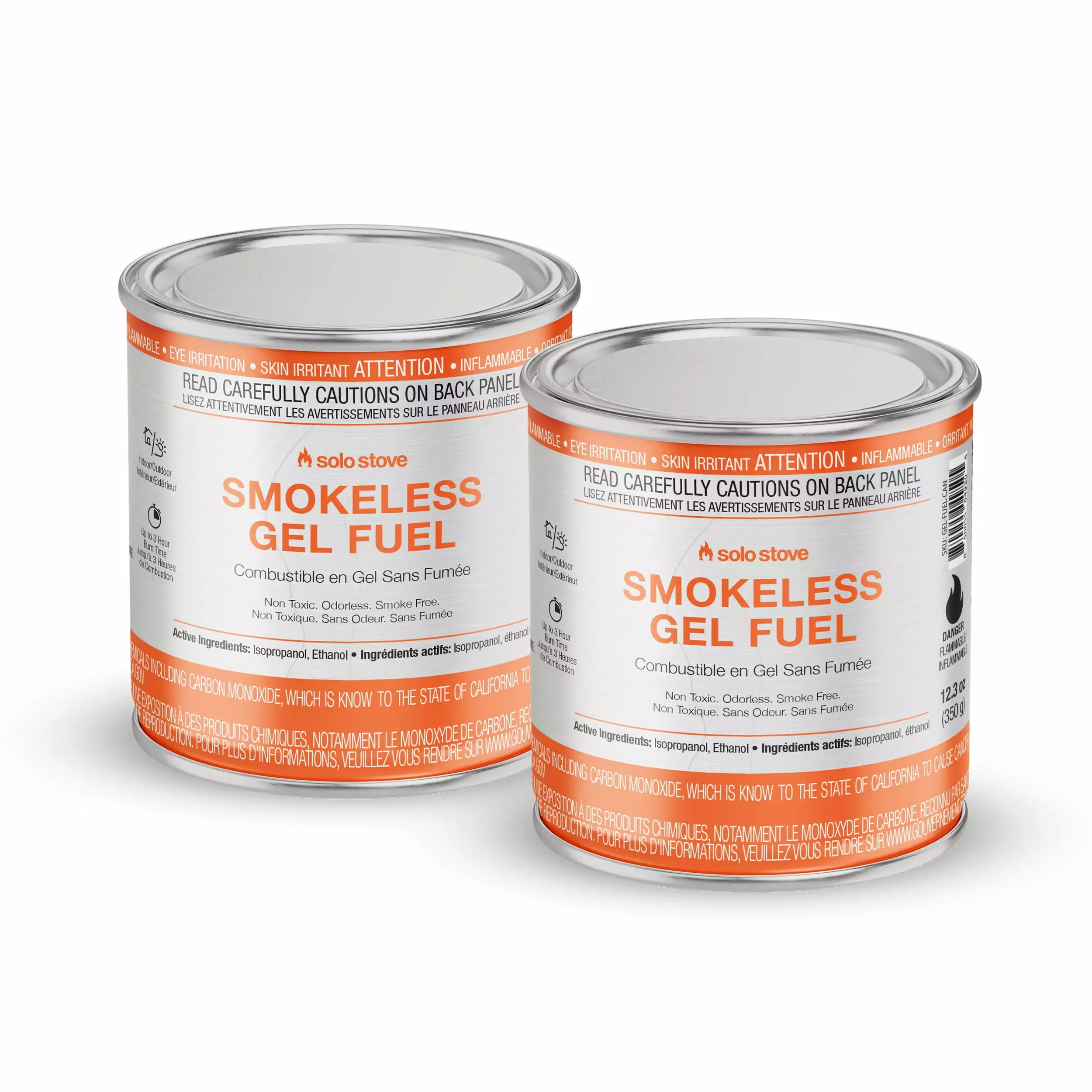 Solo Brand 2 Pack Pure Gel Fuel 12.3 oz Each Chafing Dishes