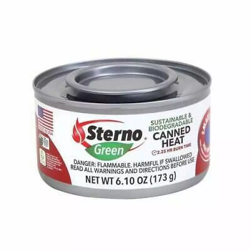 Sterno Canned Chafing Fuel Ethanol Gel 6.1 oz 6 Pack Buffet Catering