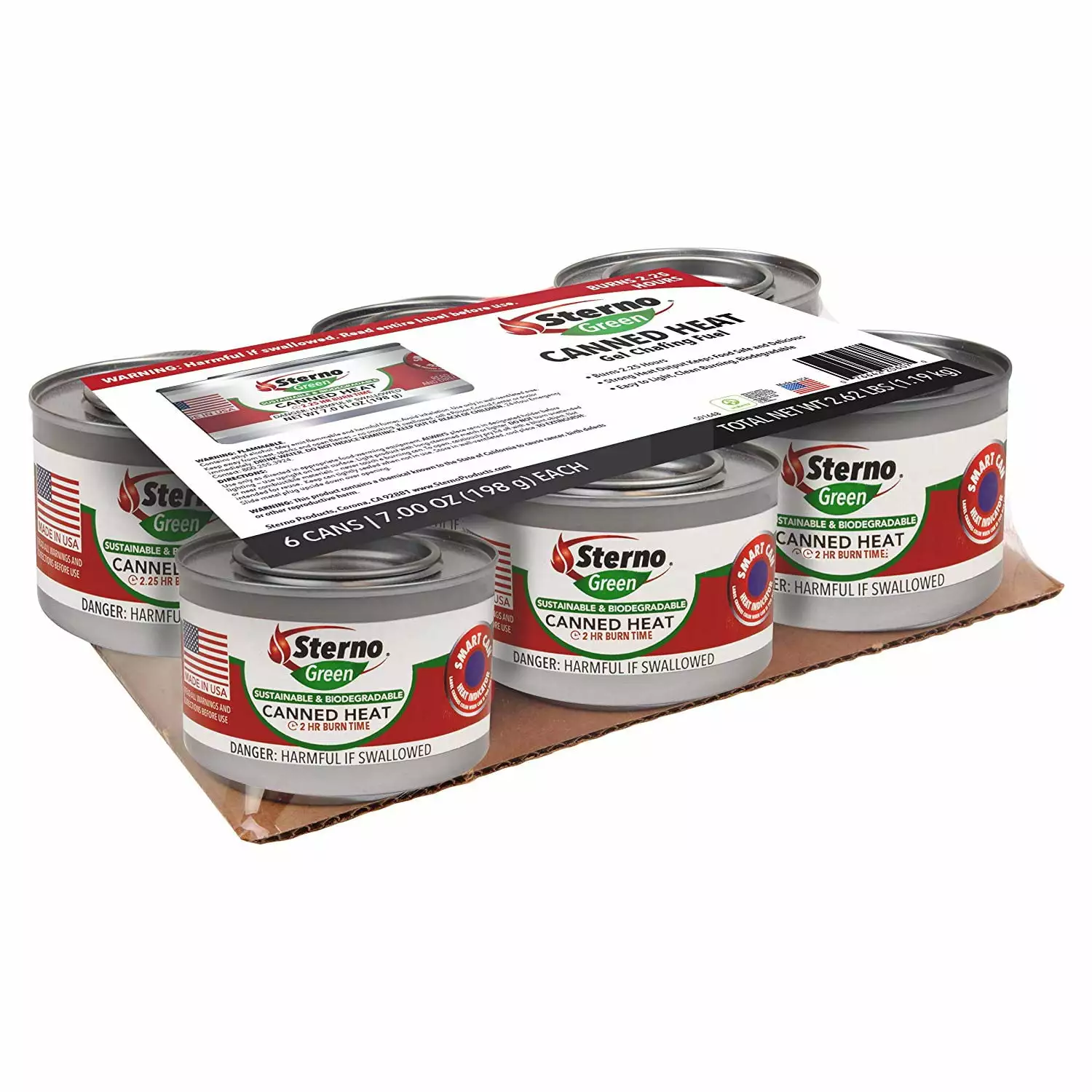 Sterno Canned Heat Gel Chafing Fuel 7-Ounce 6 Pack Buffets and Catering