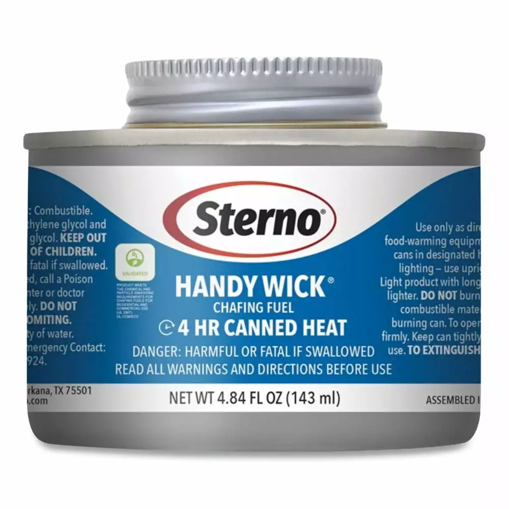 Sterno Handy Wick 4.84 oz 4-Hour Burn Chafing Fuel 24 Carton Catering Events