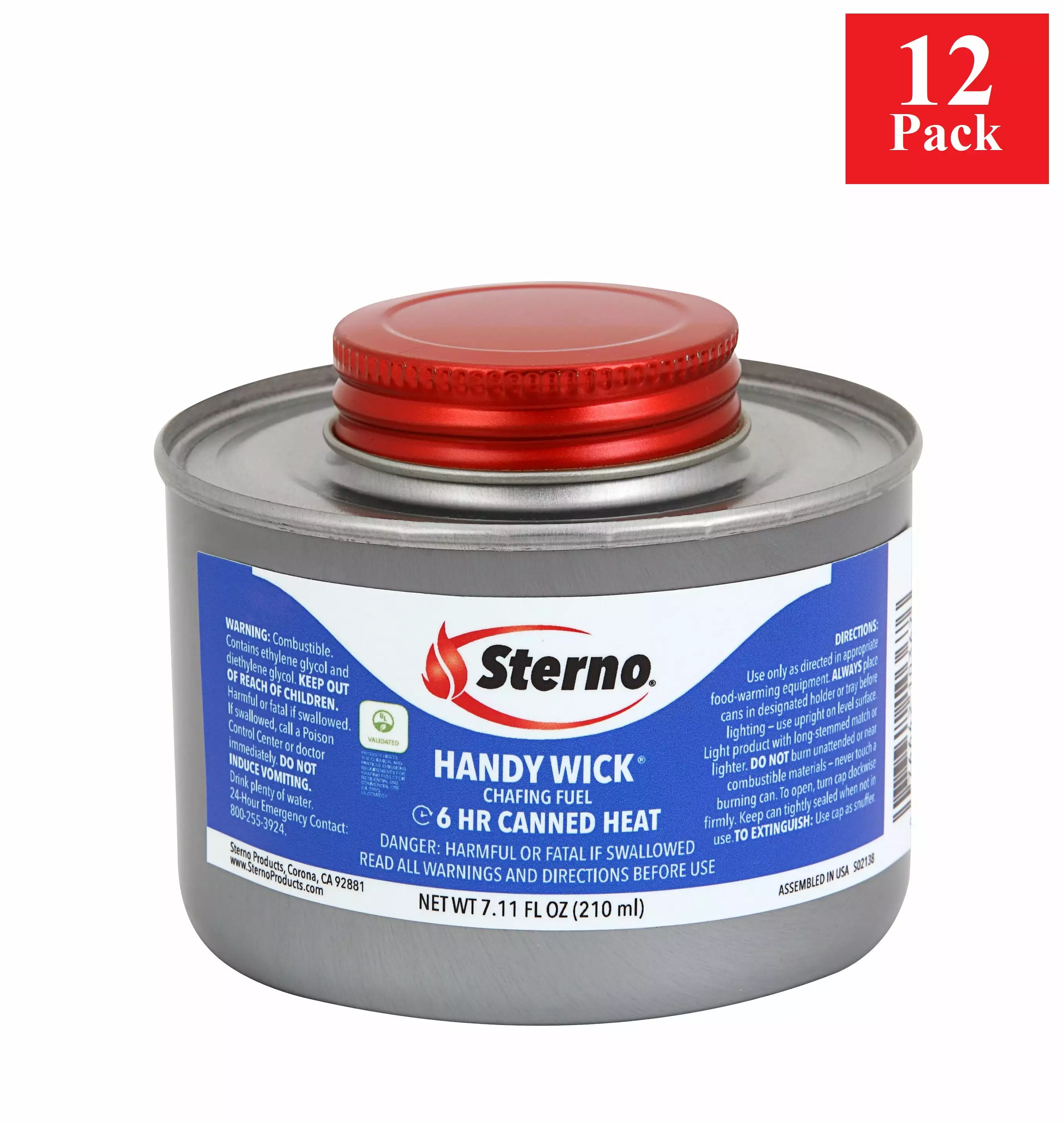 Sterno Handy Wick 6 Hour Chafing Fuel 7.11 oz 12 Pack Buffet Catering and Food Warming