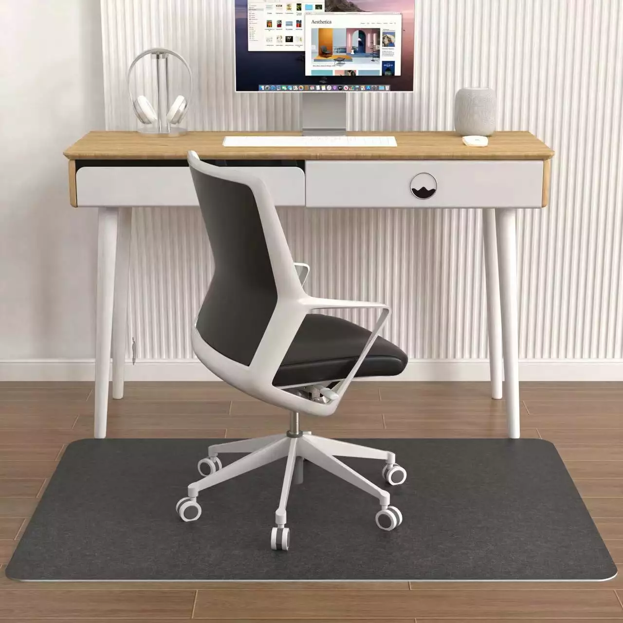 Office Chair Mat Carpet 55x35 Inches Hardwood Floor Protector ATGHYURT