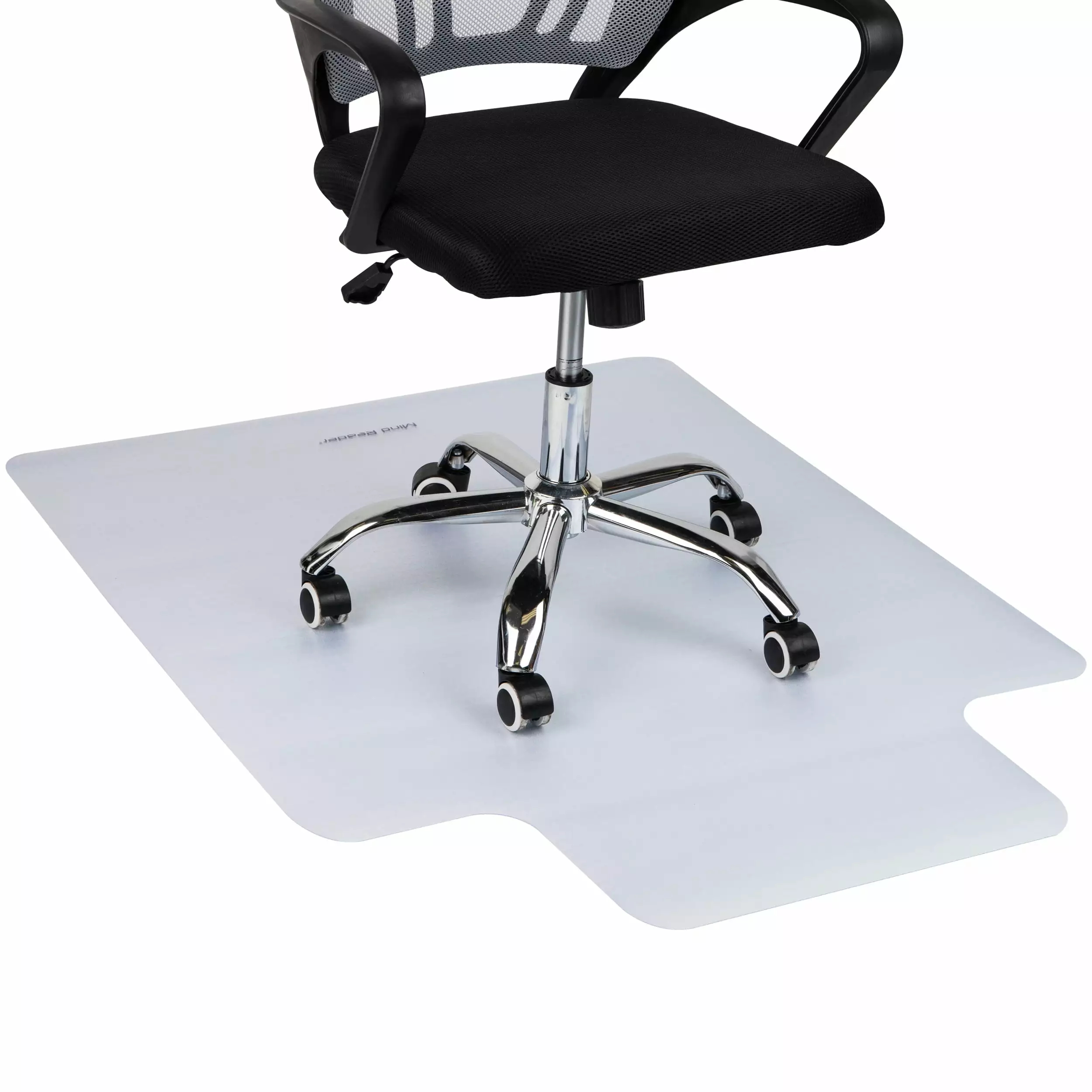 Mind Reader Clear PVC Office Chair Mat Hardwood Floors 47x35.25 Inches