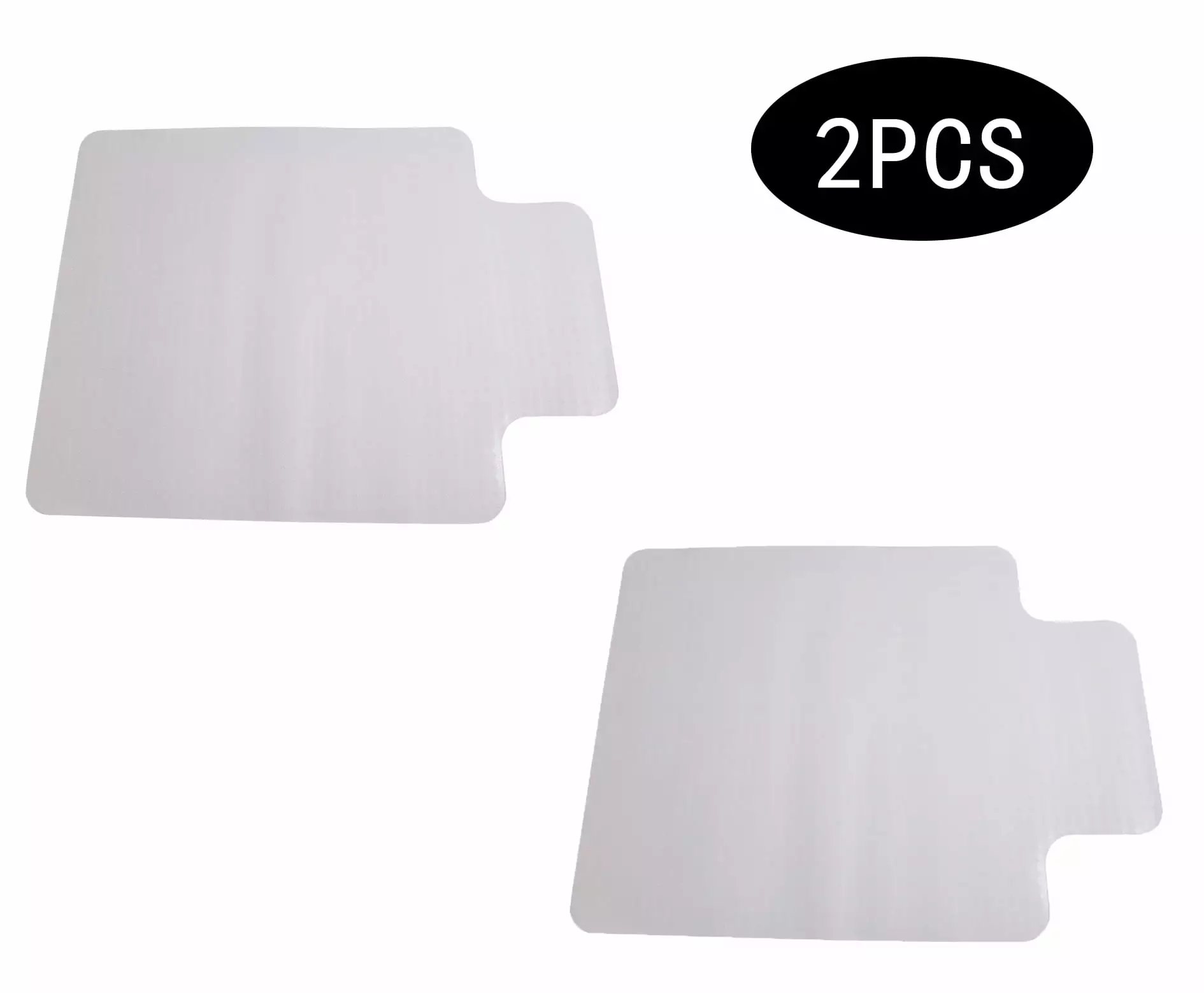 2 Pack Clear Chair Mat Carpet and Hard Floor 47.24 x 35.43 Inches Grippers Pynsseu