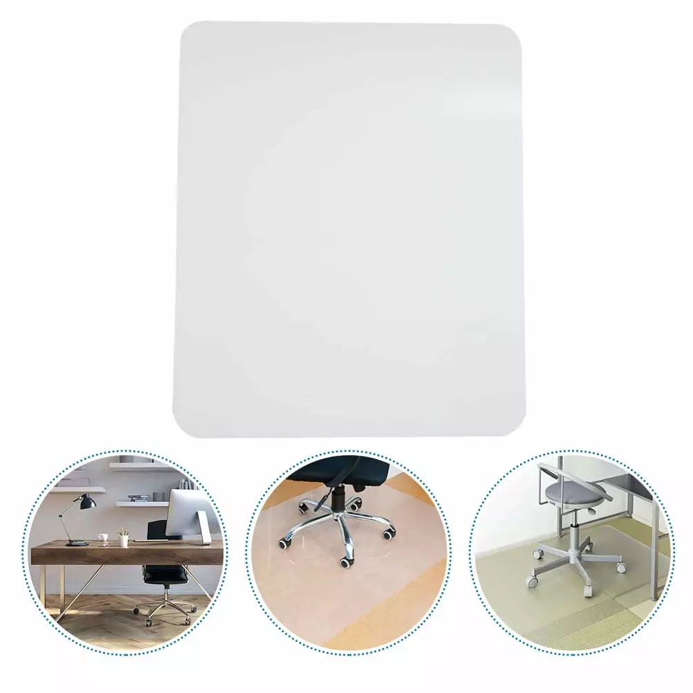 1Pc PVC Non-slip Transparent Chair Mat Carpet Cushion Floor Protection Shuliwen